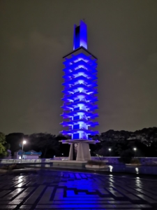 オリンピック記念塔ライトアップ
